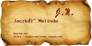 Jaczkó Melinda névjegykártya